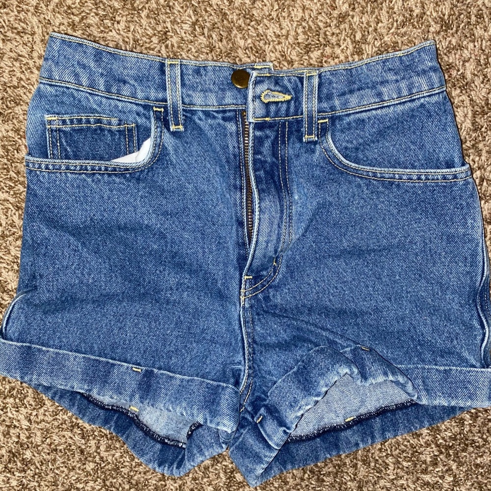 High rise mom shorts